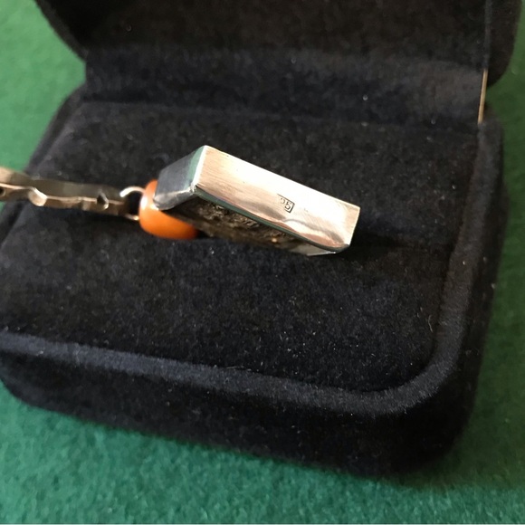 Icon-type pendant set in silver - Picture 7 of 8